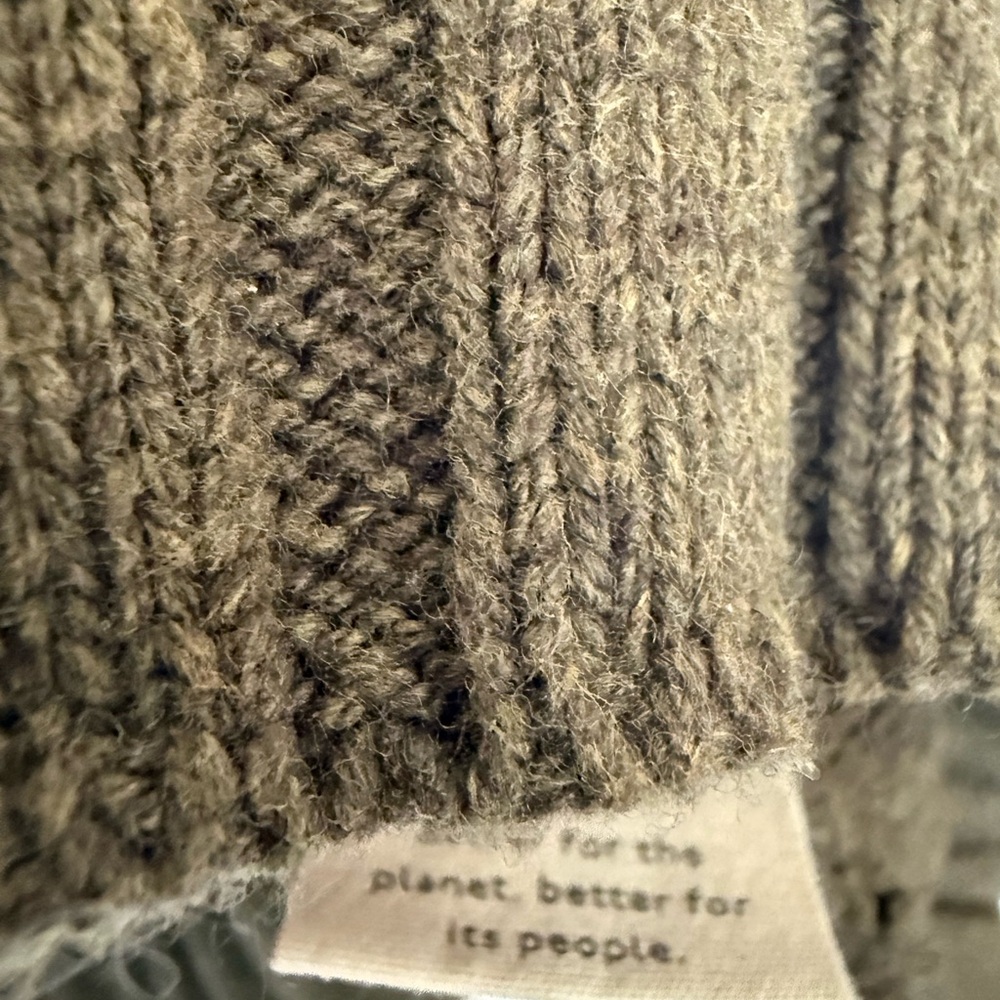 Madewell Olive Roll Neck Sweater XL - Picture 3 of 7